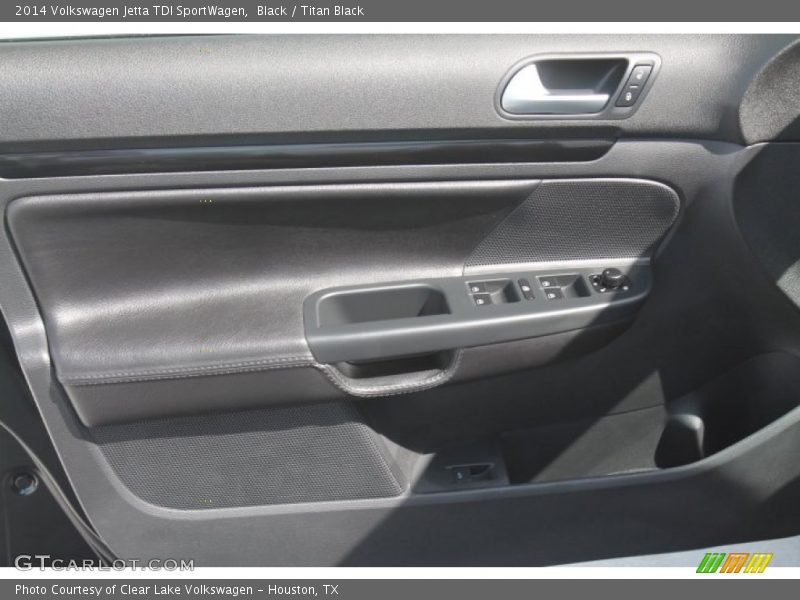 Black / Titan Black 2014 Volkswagen Jetta TDI SportWagen