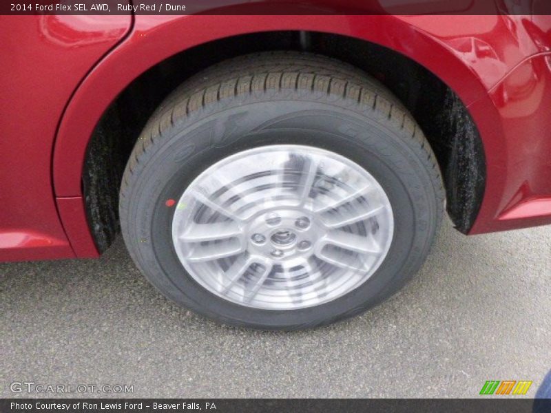 Ruby Red / Dune 2014 Ford Flex SEL AWD