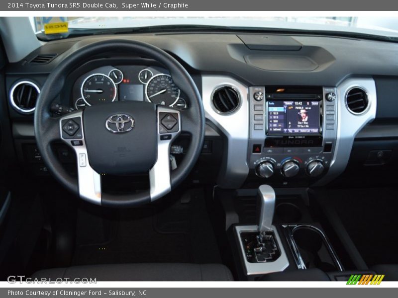 Super White / Graphite 2014 Toyota Tundra SR5 Double Cab