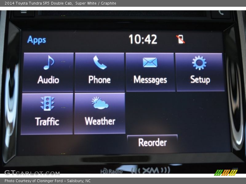 Super White / Graphite 2014 Toyota Tundra SR5 Double Cab