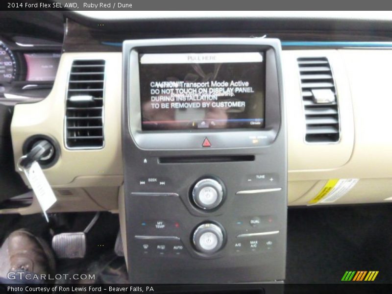 Ruby Red / Dune 2014 Ford Flex SEL AWD
