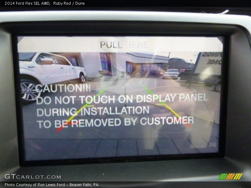 Ruby Red / Dune 2014 Ford Flex SEL AWD