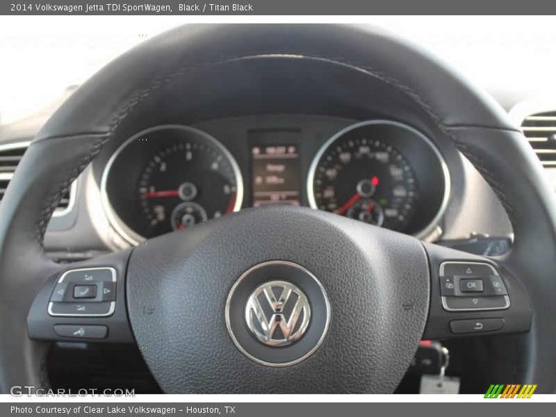 Black / Titan Black 2014 Volkswagen Jetta TDI SportWagen