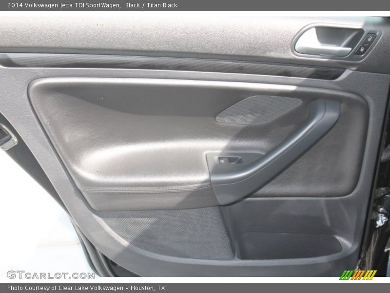 Black / Titan Black 2014 Volkswagen Jetta TDI SportWagen