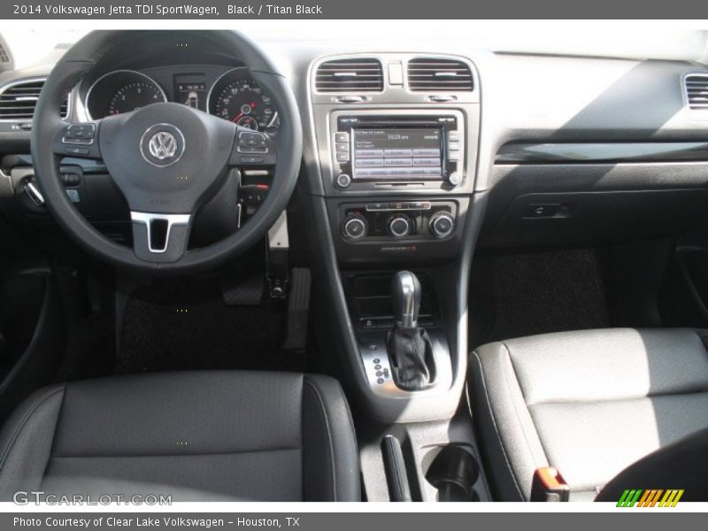 Black / Titan Black 2014 Volkswagen Jetta TDI SportWagen