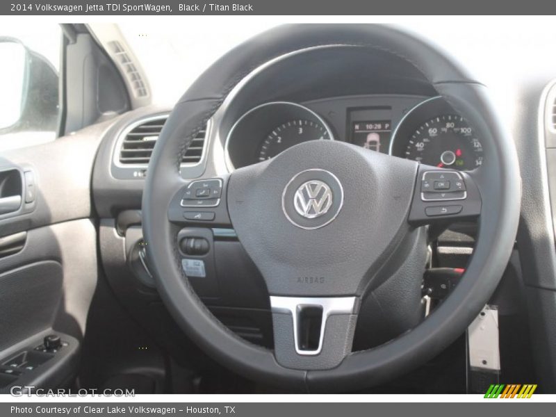 Black / Titan Black 2014 Volkswagen Jetta TDI SportWagen