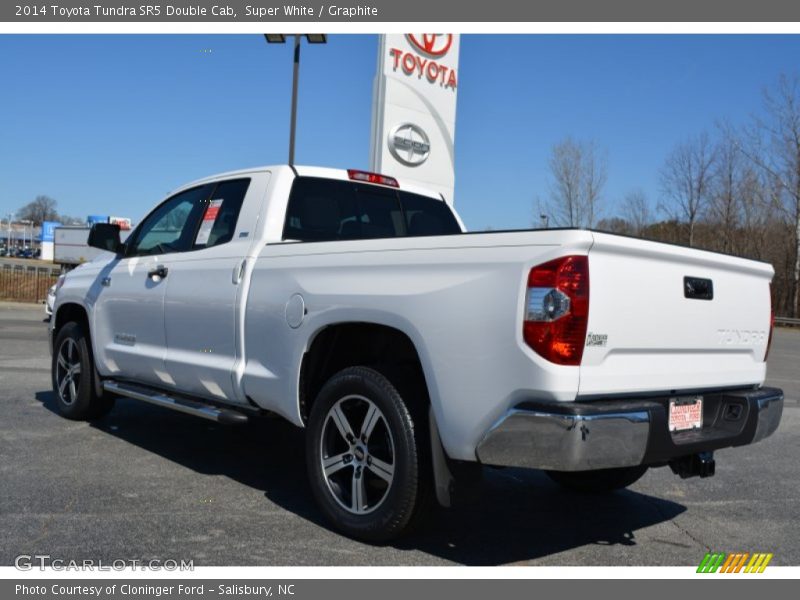 Super White / Graphite 2014 Toyota Tundra SR5 Double Cab