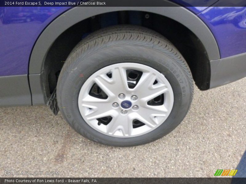 Deep Impact Blue / Charcoal Black 2014 Ford Escape S