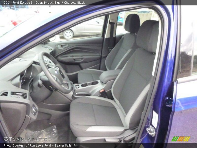 Deep Impact Blue / Charcoal Black 2014 Ford Escape S