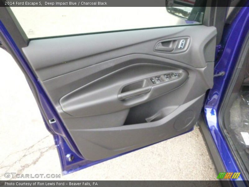 Deep Impact Blue / Charcoal Black 2014 Ford Escape S