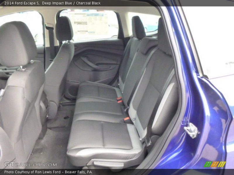Deep Impact Blue / Charcoal Black 2014 Ford Escape S