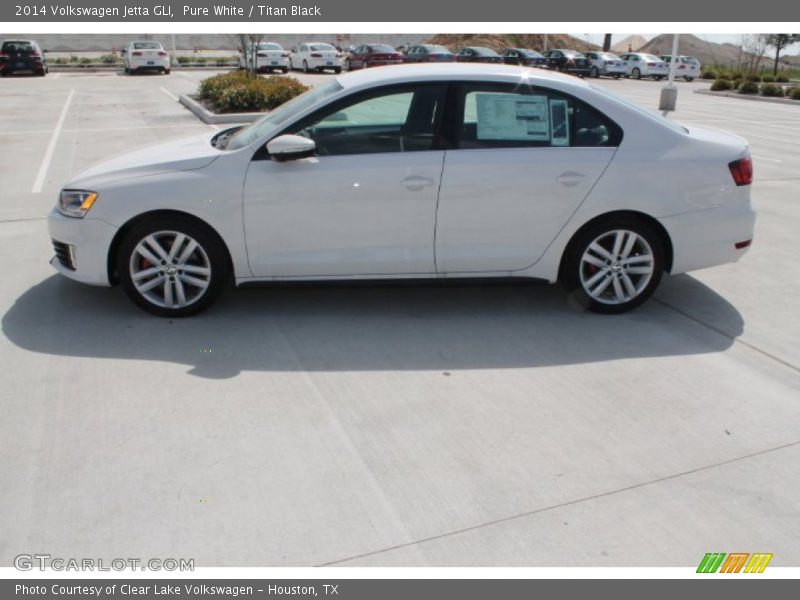 Pure White / Titan Black 2014 Volkswagen Jetta GLI