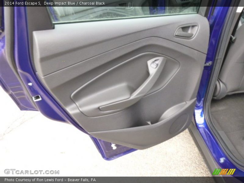 Deep Impact Blue / Charcoal Black 2014 Ford Escape S