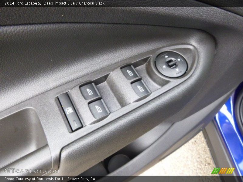 Deep Impact Blue / Charcoal Black 2014 Ford Escape S