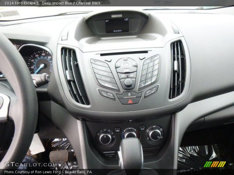 Deep Impact Blue / Charcoal Black 2014 Ford Escape S