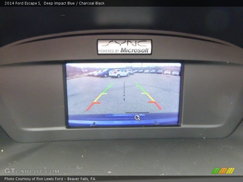 Deep Impact Blue / Charcoal Black 2014 Ford Escape S