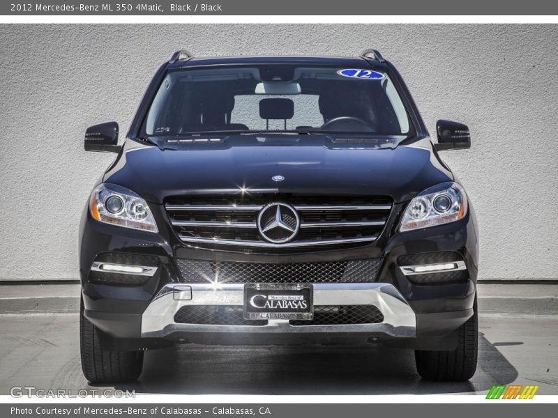 Black / Black 2012 Mercedes-Benz ML 350 4Matic
