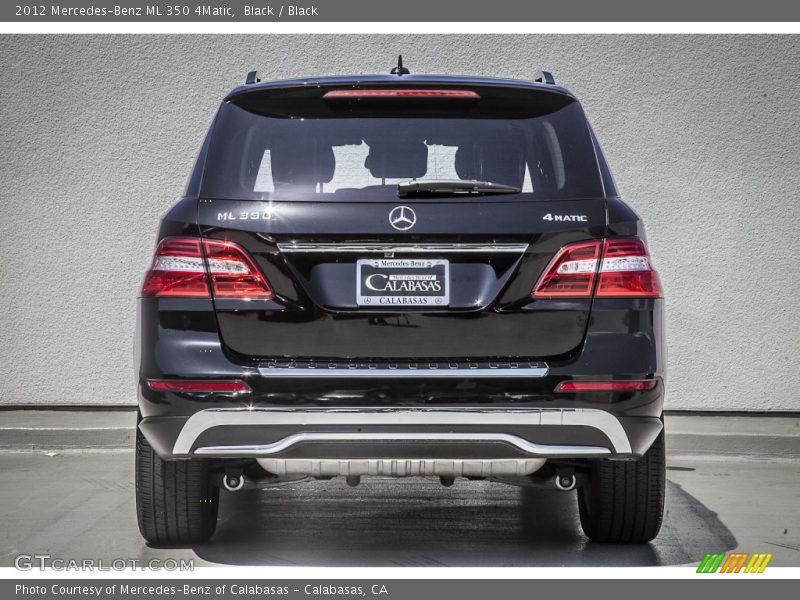 Black / Black 2012 Mercedes-Benz ML 350 4Matic