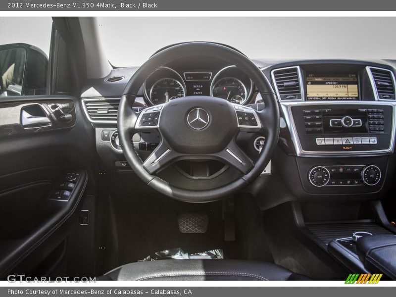 Black / Black 2012 Mercedes-Benz ML 350 4Matic