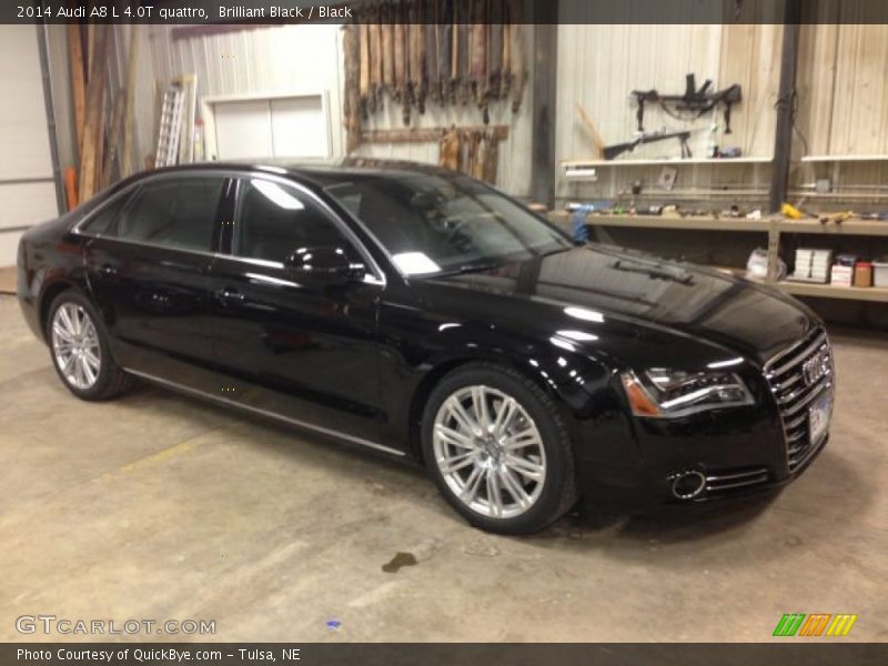 Brilliant Black / Black 2014 Audi A8 L 4.0T quattro