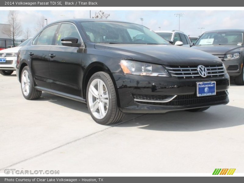 Black / Titan Black 2014 Volkswagen Passat TDI SE