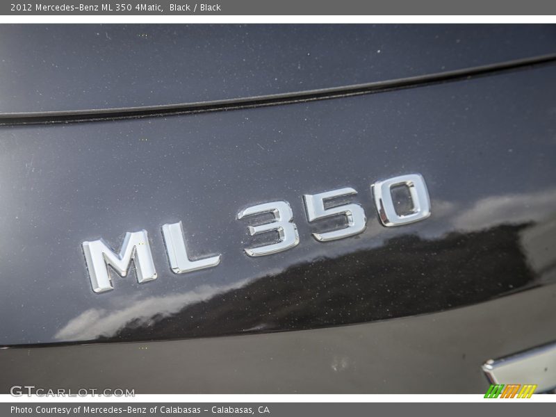 Black / Black 2012 Mercedes-Benz ML 350 4Matic