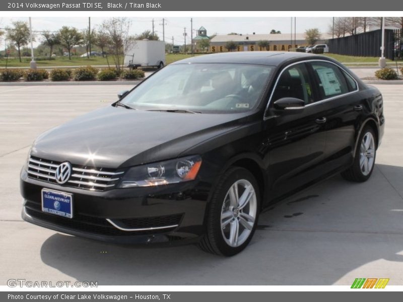 Black / Titan Black 2014 Volkswagen Passat TDI SE