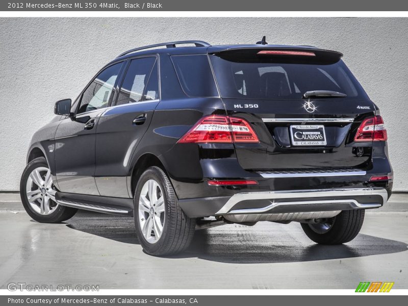 Black / Black 2012 Mercedes-Benz ML 350 4Matic