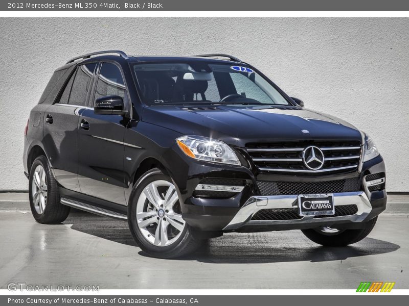 Black / Black 2012 Mercedes-Benz ML 350 4Matic