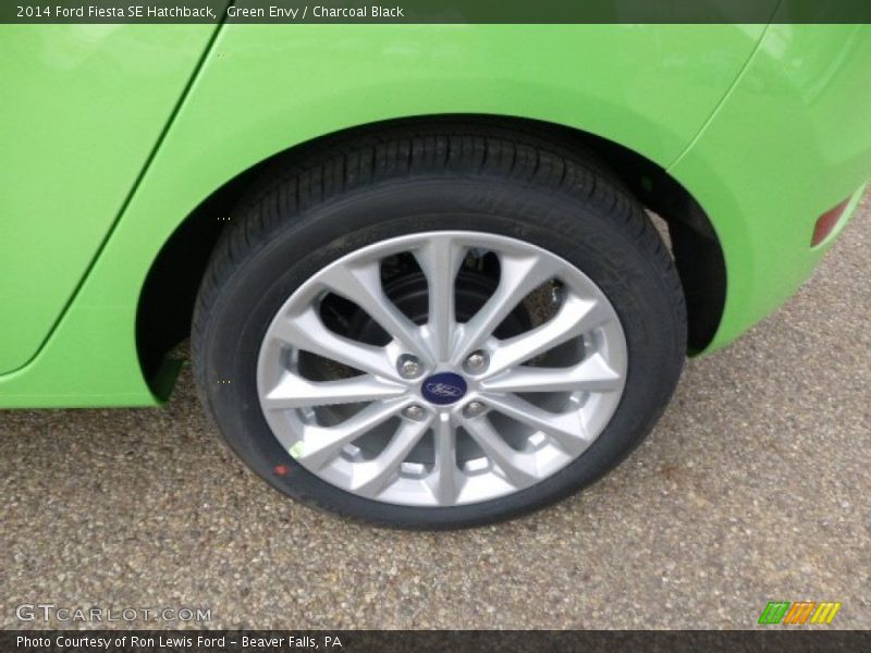 Green Envy / Charcoal Black 2014 Ford Fiesta SE Hatchback