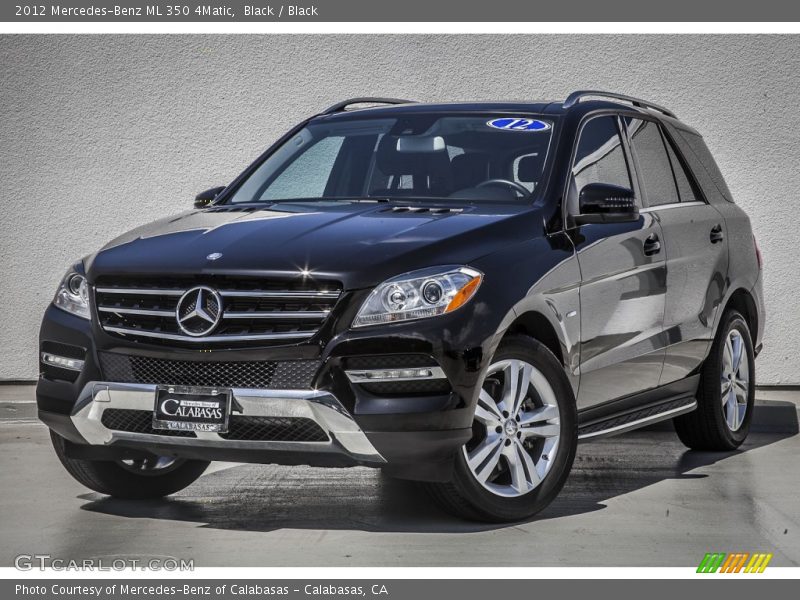 Black / Black 2012 Mercedes-Benz ML 350 4Matic