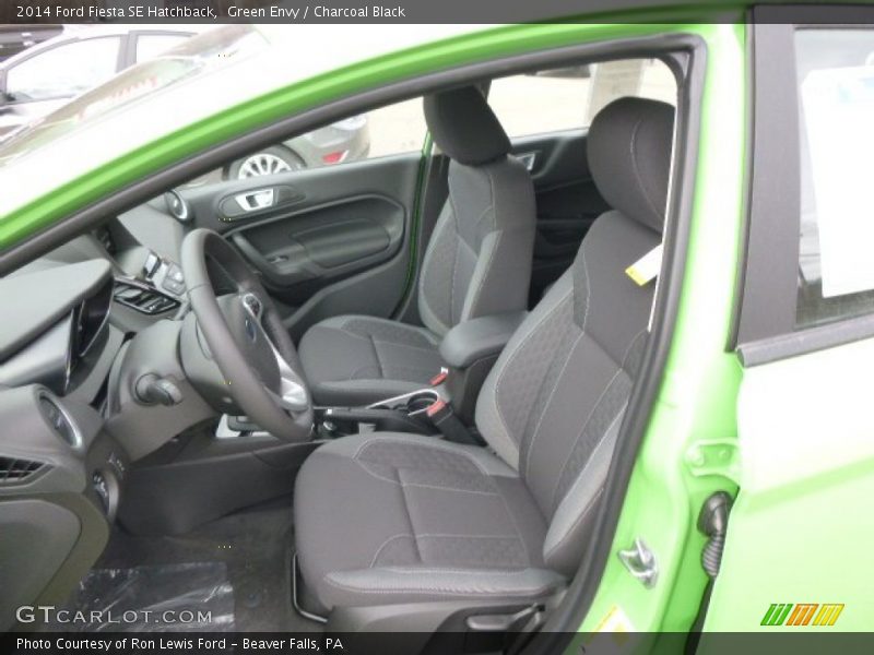 Green Envy / Charcoal Black 2014 Ford Fiesta SE Hatchback