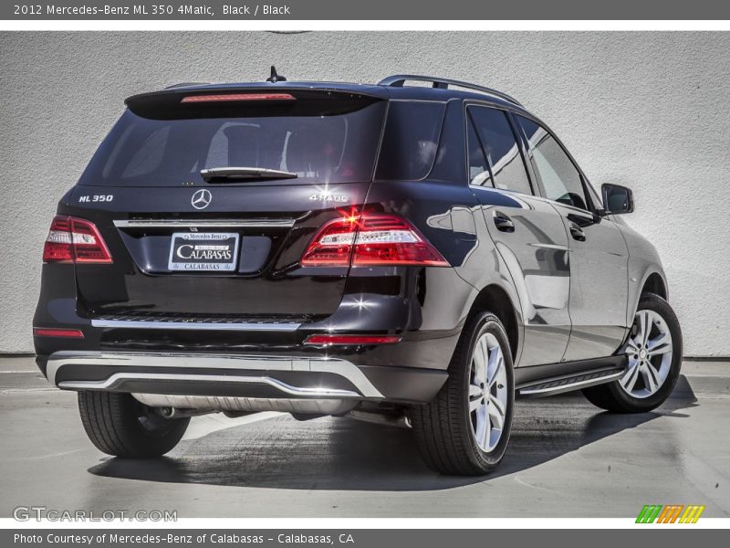 Black / Black 2012 Mercedes-Benz ML 350 4Matic