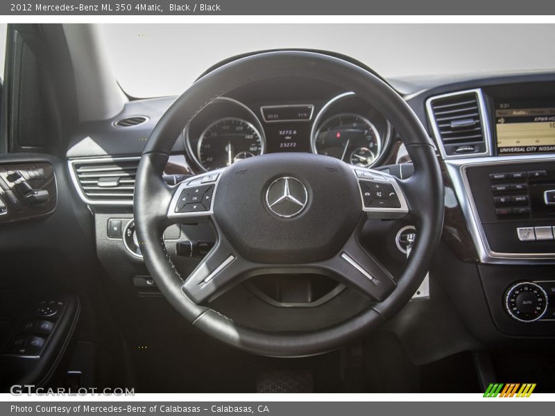 Black / Black 2012 Mercedes-Benz ML 350 4Matic