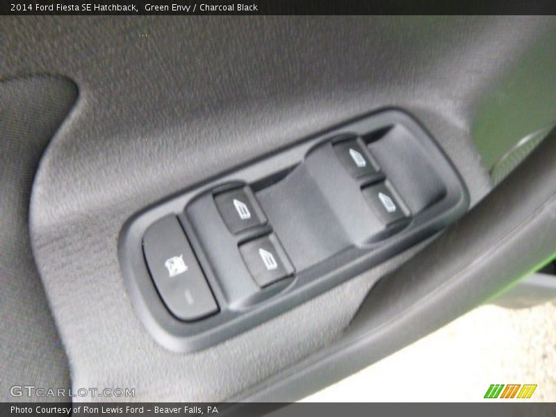 Green Envy / Charcoal Black 2014 Ford Fiesta SE Hatchback