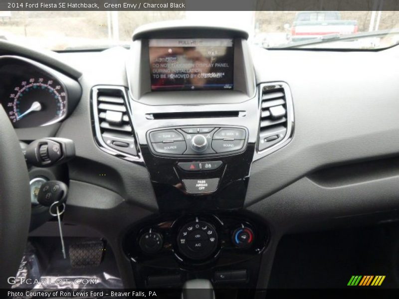 Green Envy / Charcoal Black 2014 Ford Fiesta SE Hatchback