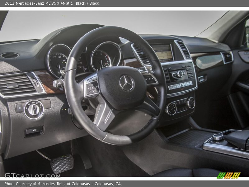 Black / Black 2012 Mercedes-Benz ML 350 4Matic