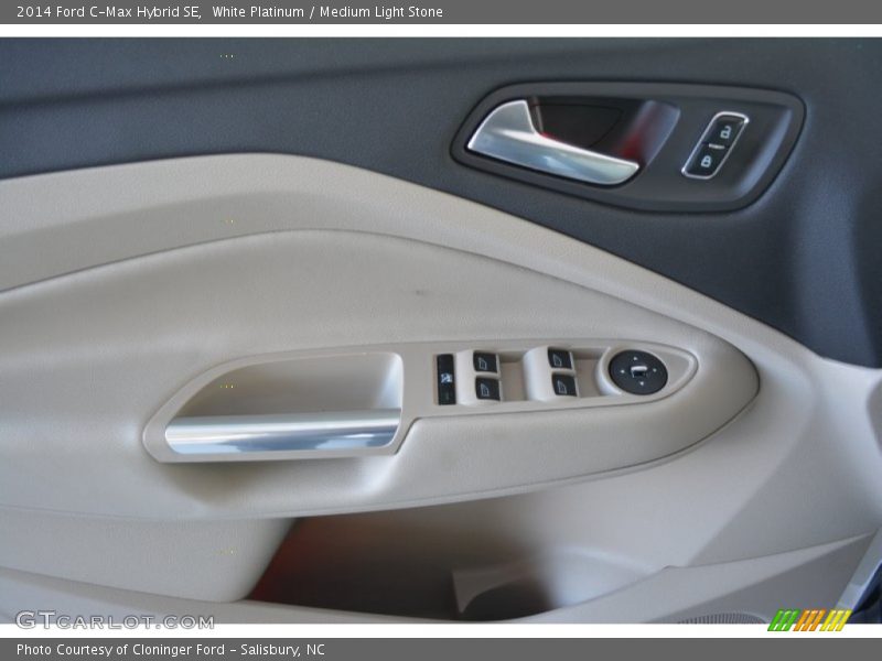 White Platinum / Medium Light Stone 2014 Ford C-Max Hybrid SE