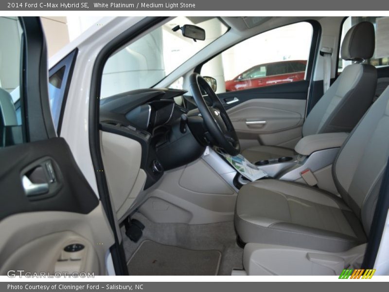 White Platinum / Medium Light Stone 2014 Ford C-Max Hybrid SE