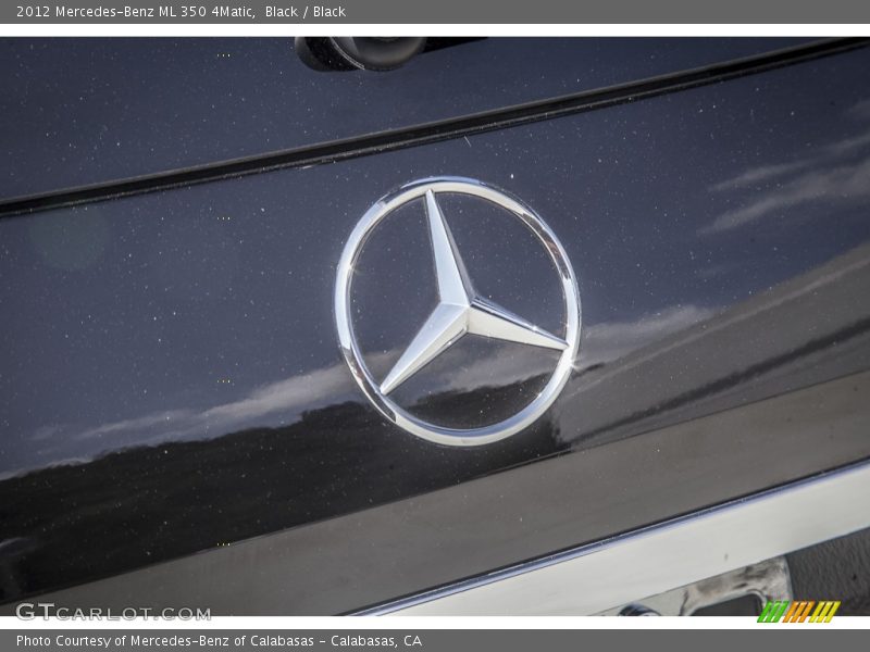 Black / Black 2012 Mercedes-Benz ML 350 4Matic