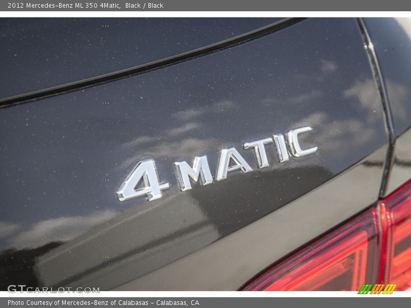 Black / Black 2012 Mercedes-Benz ML 350 4Matic