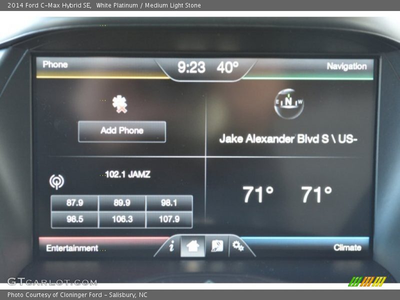 White Platinum / Medium Light Stone 2014 Ford C-Max Hybrid SE