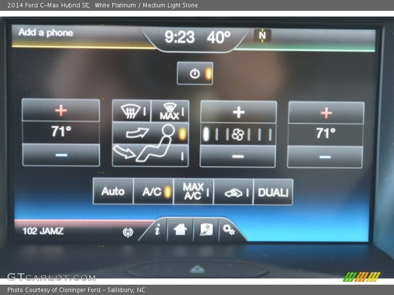 White Platinum / Medium Light Stone 2014 Ford C-Max Hybrid SE
