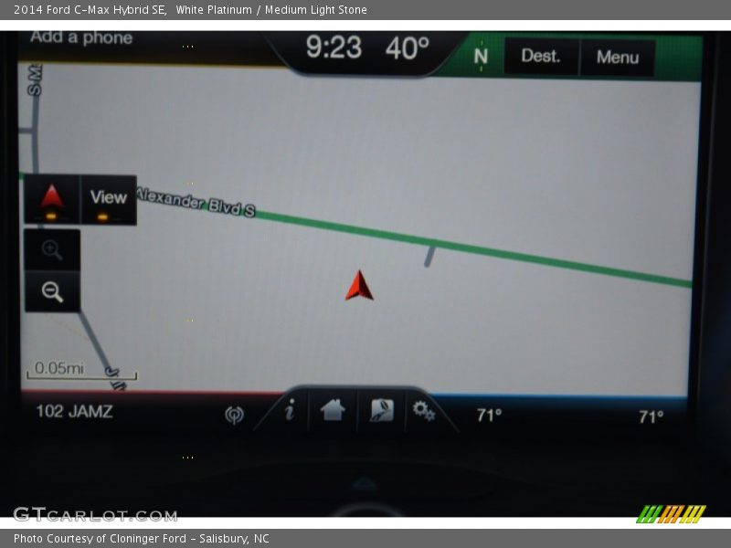 White Platinum / Medium Light Stone 2014 Ford C-Max Hybrid SE