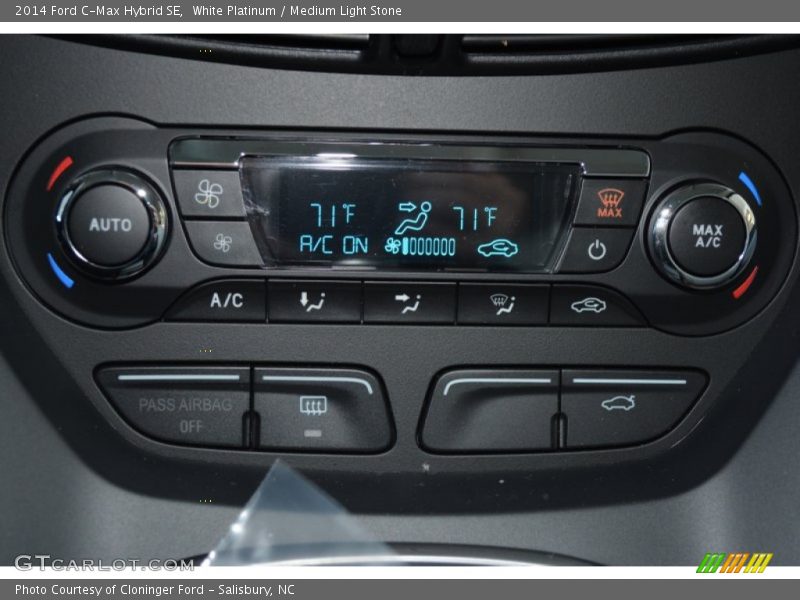 White Platinum / Medium Light Stone 2014 Ford C-Max Hybrid SE
