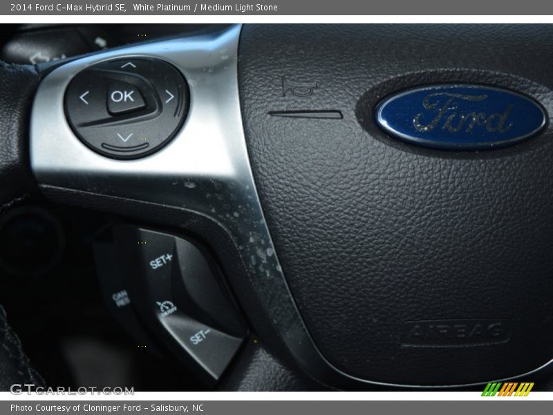 White Platinum / Medium Light Stone 2014 Ford C-Max Hybrid SE