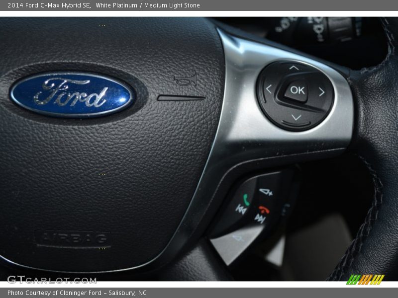White Platinum / Medium Light Stone 2014 Ford C-Max Hybrid SE