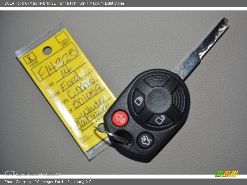 White Platinum / Medium Light Stone 2014 Ford C-Max Hybrid SE