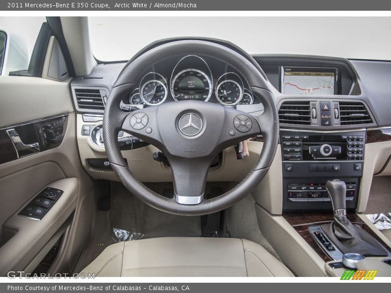 Arctic White / Almond/Mocha 2011 Mercedes-Benz E 350 Coupe