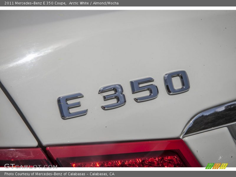 Arctic White / Almond/Mocha 2011 Mercedes-Benz E 350 Coupe